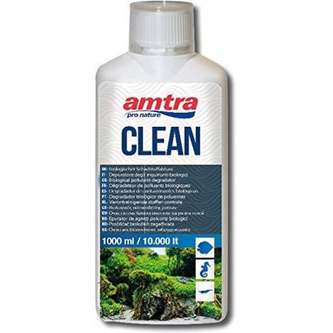 Amtra clean depuratore d’acqua naturale per acquari riduce i cambi d’acqua 1000ml (1/3)
