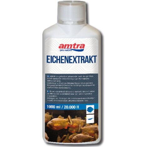 Amtra Eichen Extrakt tropicalizzante per acque di acquari d’acqua dolce, abbassa il pH dell’acqua 1lt