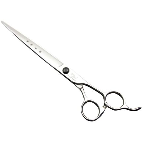 Forbice professionale dritta in acciaio da 18 cm per la toelettatura di cani e gatti