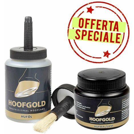OFFERTA set cura zoccolo: Olio zoccoli professionale 500 ml  più  Balsamo uso quotidiano 250ml