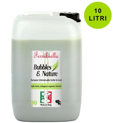 Shampoo universale con argilla verde, collagene vegetale e cheratina per tutte la razze canine 10 lt (1/2)