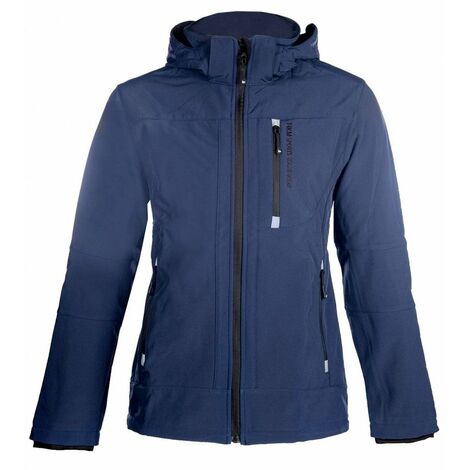 Giacca equitazione Uomo in tessuto tecnico Softshell impermeabile e resistente al vento: XXL, nero