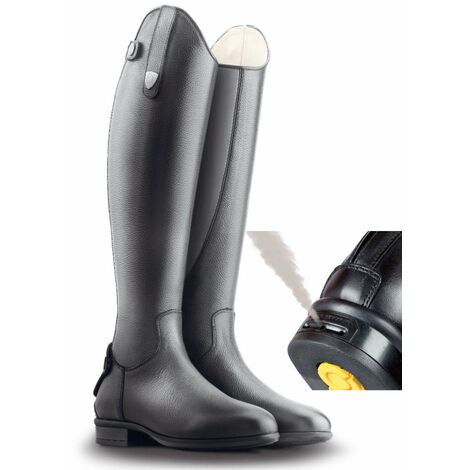 Stivale Equitazione Tattini BRACCO con tecnologia CLOSE CONTACT in pelle bottalata: polpaccio XS stivali Bracco - 39, Nero