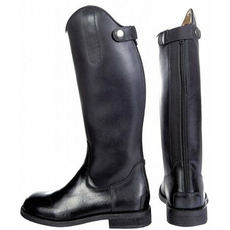 Stivali da equitazione per bambini in pelle modello Cordoba: 31, nero 9100