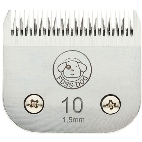 Testina in acciaio misura taglio 1,5 mm per tosatrice Fuss-dog