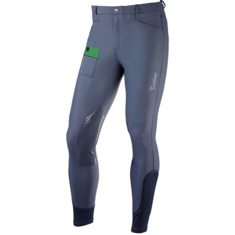 54 IT, Blu 09: Pantaloni modello Tiglio per uomo in tessuto tecnico idrorepellente doppiato elasticizzato (1/2)