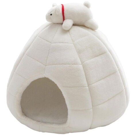 Jiupety Cuccia Per Gatti Igloo In Velluto - Rosa, Taglia L, Morbida E Accogliente - Foto 14