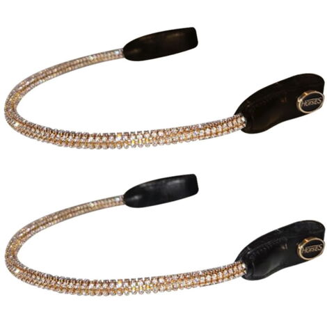 Frontalino Per Briglia Exion - Pelle Curvata Con Imbottitura, Per Dressage E Salto