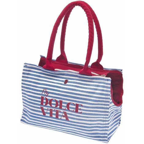 Borsa Di Cotone Personalizzata 'Cat Waitress' Per Amanti Dei Gatti - Tracolla Naturale 42x38 Cm
