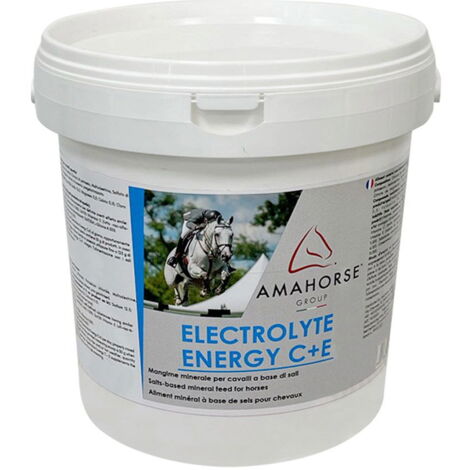 Electrolyte Energy C  più  E  mangime minerale a base di sali per cavalli 1 kg