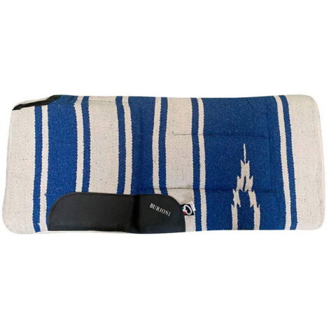 Sous-selle Western En Tissu Navajo Et Pure Laine Vierge - Garrot Ouvert, Fabriqué En Italie