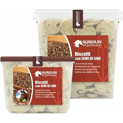 Equi Snack biscotti per cavalli con semi di lino con confezione richiudibile:  Equi Snack semi di