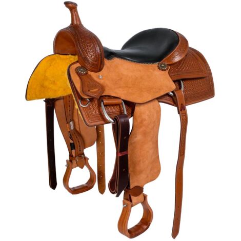 17", Chestnut: Sella western working cow ranch cutter