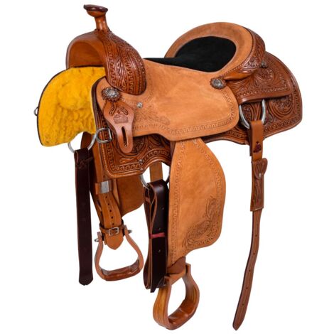 16", Chestnut: Sella western da lavoro Wrainbow