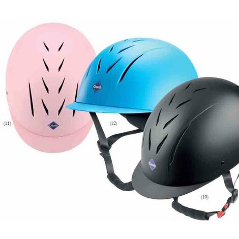 Casco equitazione super leggero e resistente alle temperature estreme modello Saturno: 55-57 cm, Azzurro Celeste 12