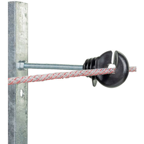 Isolatore distanziato con bullone 18cm/M6 per palo in ferro confezione da 20 pezzi
