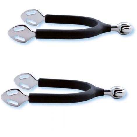 Speroni inglesi soft touch rivestiti in gomma con rotella orizzontale 35 mm