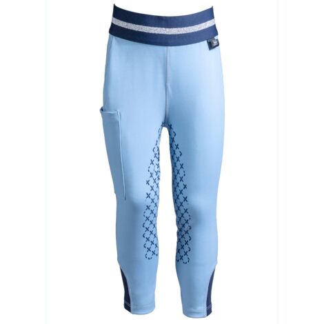 Pantaloni Da Equitazione Per Bambina Wessex Jodhpurs - Taglio Slim, Ginocchio Rinforzato, Cotone Ed Elastan - Foto 5