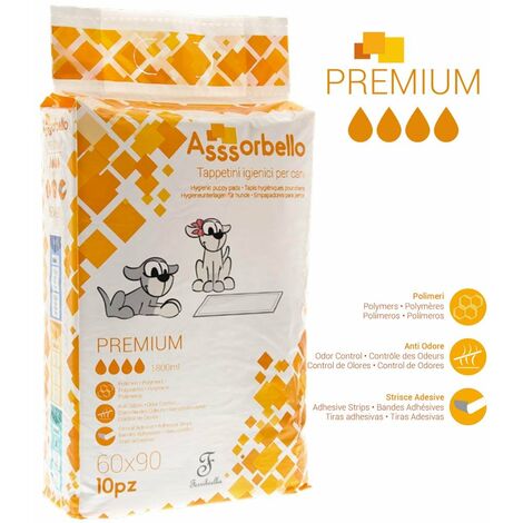 Tappetini igienici Asssorbello Premium 60x90 cm per cani: 8 Conf. 60 x 90 cm