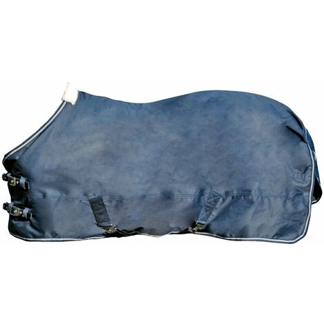 Coperta da paddock impermeabile per Puledri in tessuto esterno 600 denari e fodera pile: 100 cm, blu scuro