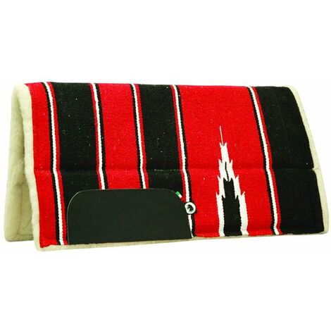 Sottosella western imbottito in tessuto navajo e pura lana con  inserti in neoprene - marrone nero RN1-LTL