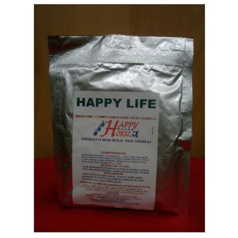 Happy Life mangime complementare per cavalli in presenza di forme endoparassitarie polvere 100 g