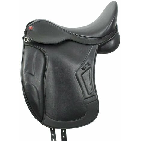 Sella da dressage Pro-Light modello Brindisi: 17'' = 43 cm, nero