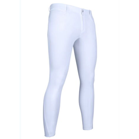 46 IT, nero 9100: Pantaloni da equitazione uomo con grip totale in silicone modello James