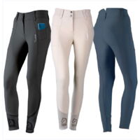 44 IT, beige (02): Pantaloni da equitazione donna modello Salice in tessuto tecnico eco-friendly