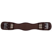 80 cm, marrone 2400: Sottopancia da dressage in memory foam con elastico e fibbie a rotella