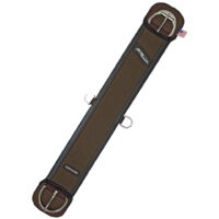 36" = 91 cm, Nero: Sottopancia in neoprene liscio e cordatura fibbie inox con roller