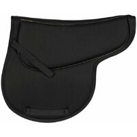 Full, Noir: Demi-selle anglaise façonnée avec renforts