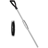 Lime - Manico telescopico da scuderia in allumino 75-115 cm con maniglia in plastica