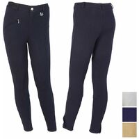 10 anni, blu: Gagnant pantalon d'équitation pour enfants en coton anatomiquement extensible