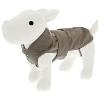 Impermeabile con imbottitura interna staccabile in pile e cotone modello Rain per cani: 39 cm - Nero