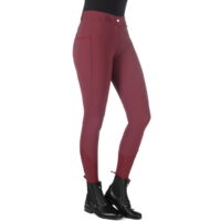 Pantaloni da equitazione donna modello Livigno full grip a vita alta: 50 IT, nero