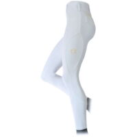 S, Beige: Leggings da Donna per equitazione modello Demetra in tessuto tecnico