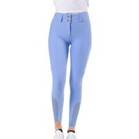 L, Blu navy: Pantaloni equitazione Distinto da donna modello Peonia a vita alta più cappellino omaggio