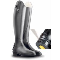 Stivale equitazione Tattini TERRIER con tecnologia CLOSE CONTACT con cerniera posteriore: polpaccio XXS stivali Terrier - 44, Nero 10