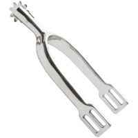 Speroni da dressage uomo in acciaio inox con rotella 35 mm