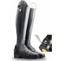 Stivale equitazione Tattini BOXER con tecnologia CLOSE CONTACT in pelle vitello liscio: Boxer gambale standard polpaccio L - 44, Nero