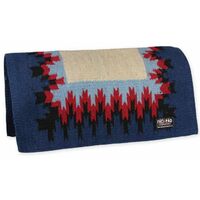 Sottosella western modello Billy in tessuto navajo resistente - Beige e Azzurro