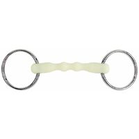 Filetto pony ad anelli intero in acciaio inox con imboccatura aromatizzata alle mele 11,5 cm