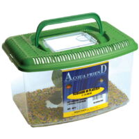 medio 26x17x16h cm: Acquario trasportino con decorazioni in plastica per pesci