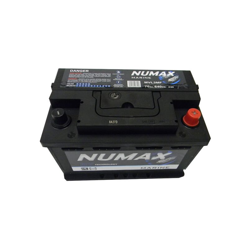 Batterie de démarrage Loisirs/Camping-cars Numax Marine LB3 MVL3MF 12V 70Ah  / 640A