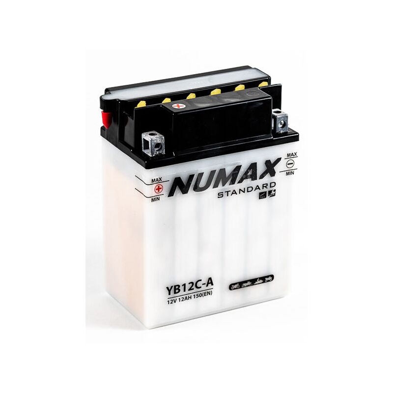 Batterie moto Numax Standard avec pack acide YB9-B 12V 9Ah