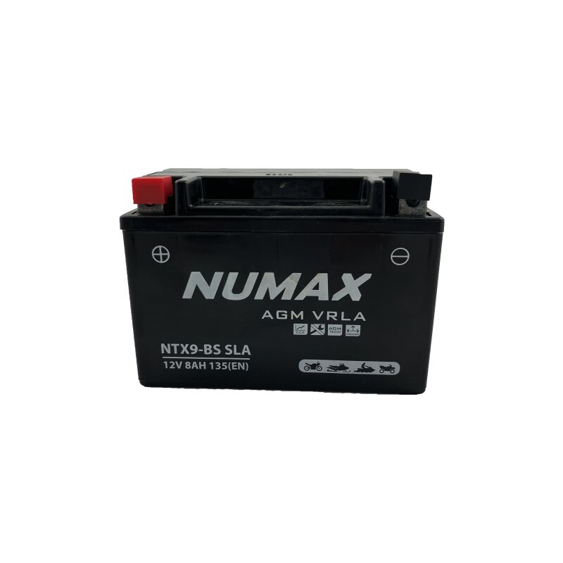 Batterie Numax AGM SLA scellée YTX9-BS SLA 12 V 8 AH 135 AMPS EN