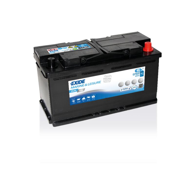 Exide EK800. batterie de démarrage Exide 80Ah 12V