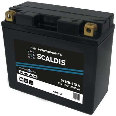 Batterie moto SCALDIS HP YT12B-4 SLA 12V 10AH 210A