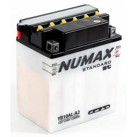 Batterie moto Numax Standard YB10AL-A2 12V 11Ah 120A